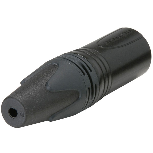 Main product image for Neutrik NC3MXX-B XLR Male Black w/Gold Contacts 092-308